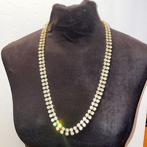 Ferrara double row Austrian rhinestone necklace